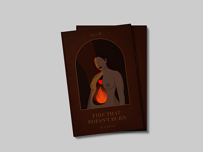 Fire that doesn´t burn book cover cover design editorial fire illustration light