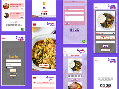 Restaurant Application app branding design ui