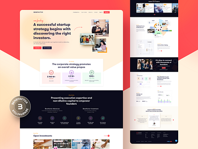 Benefactor - A Crowdfunding Platform app design branding codint crowdfunding crowdfunding platform design graphic design landing page public platform ui ux web design web development