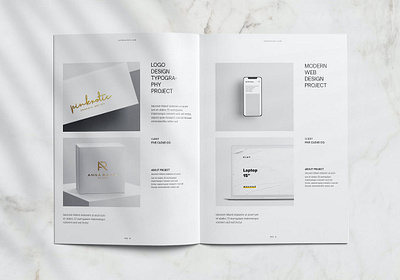 Creative Portfolio agency architecture brand brochure company corporate creative design elegant fashion graphic graphic design guide indesign minimal photography portfolio portfolio template pricing template