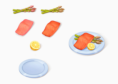 Healthy Dish icon art food game ui icon illustration mobile mobile game ui