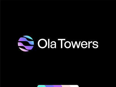 Ola Towers | Logo design beach branding branding and identity crypto design identity identity branding logo logo design logo design branding logotype real estate sea token