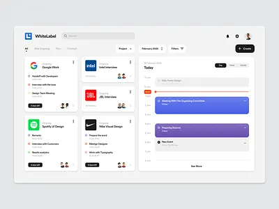 WorkSpace Planner app calendar design light list managment minimal planner schedule table team managment team planner to do ui ui ux voit team web