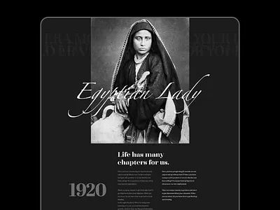 Black & White - History design interface landing page material minimalism ui ux web web design