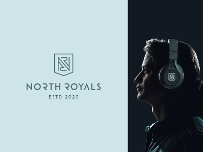 North Royals badge branding clever design elegant flat icon letter lifestyle logo luxury mark minimal monogram n nft r