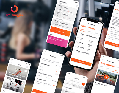 Trainingym - gym app redesign activities app booking case study gym sport ux