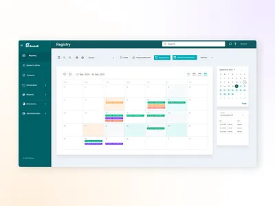 UX/UI program for clinics crm design saas ui uiux design ux