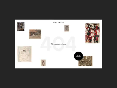 Bailly Gallery website animation art bachoodesign clean design desktop interface ui ux webdesign website