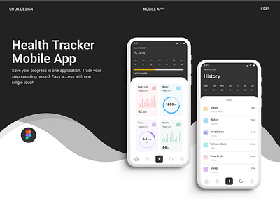 Health tracker app design 3d app fitness fitnessmotivation health healthapp healthcare healthtracker mobileapp mobiledevelopment personalcare routine uidesign uiux