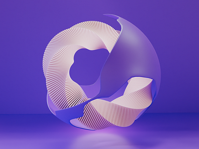 Abstract 3D element 3d blender design