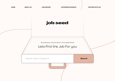 Job searching website branding design illustration logo typography ui ux vector