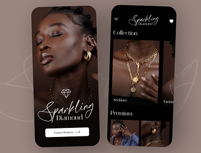 Luxury Jewelry App ankiuikumar design diamand app dribbble ecommerce jewelry luxury mobile app resourcifi store app ui ui mobile app ux