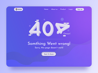 404 Error Page 2022 404 best ui branding daily ui design design trend error fail illustration logo trend ui ui design ux ux design uxui web ui website wrong