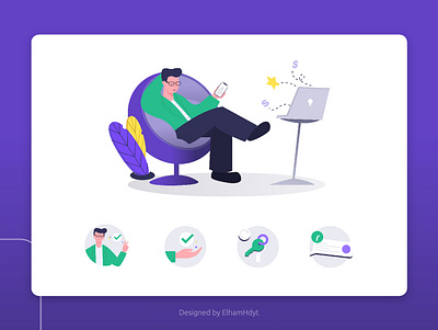 RewiewSide branding design illustration ui ui design