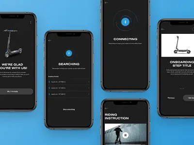 Apollo Scooters - Mobile App bluetooth connection devices electric scooter adchitects list
