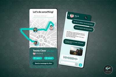 Mobile app for hang out with people near by app branding design designer graphic design illustration logo ui ux vector