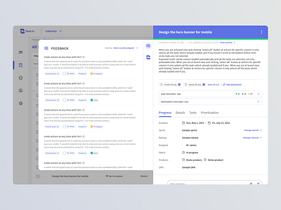 Feature request design | SaaS | Dashboard design product design saas design saas ui saas ux software as a service ui design ux design web design