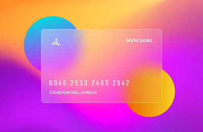 Glassy Card Design bank app bank app design branding card design cards credit card glassmorphic card glassmorphism glassy card illustration mobile design product design ui ui design