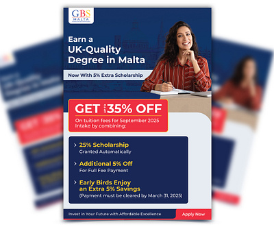 University Flyer Design banner branding illustration layoutdesign marketing photoshop social media socialmediaads