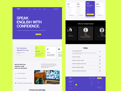 My English Friend dribbble education figma illustration learning noteworthy passion rebrand trend ui ux