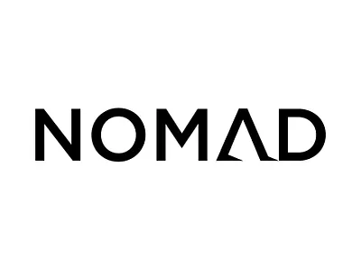 Nomad wordmark brand branding design logo shape sign symbol typography