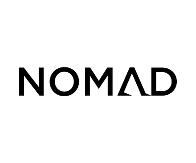 Nomad wordmark brand branding design logo shape sign symbol typography