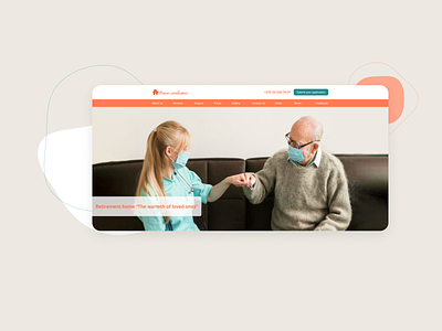 Very cute site for a nursing home 🧡 design ui uiux design ux web design website