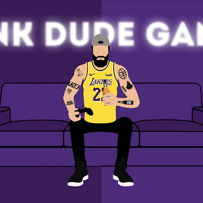 "Drunk Dude Gaming" Banner branding graphic design illustration logo