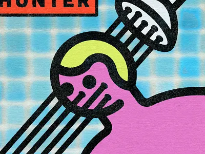 wishing well art cover flow hole pass reflect shower single stare through tile water well wish