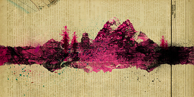 Mountains design digital collage digital photography graphic design mixed media