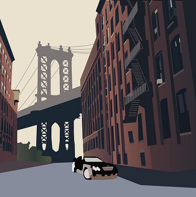 Brooklyn Drawing design graphic design illustration