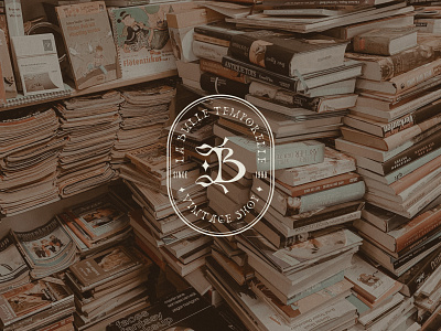 La Bulle Temporelle books branding design dusty graphicdesign identity logo magic old shop typography vintage