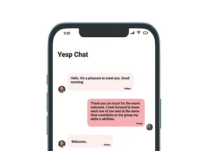 Yesp Chat app apple branding chat chat app design graphic design groupcall groupchat icon ios iphone motion graphics ui ux yesp