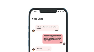 Yesp Chat app apple branding chat chat app design graphic design groupcall groupchat icon ios iphone motion graphics ui ux yesp