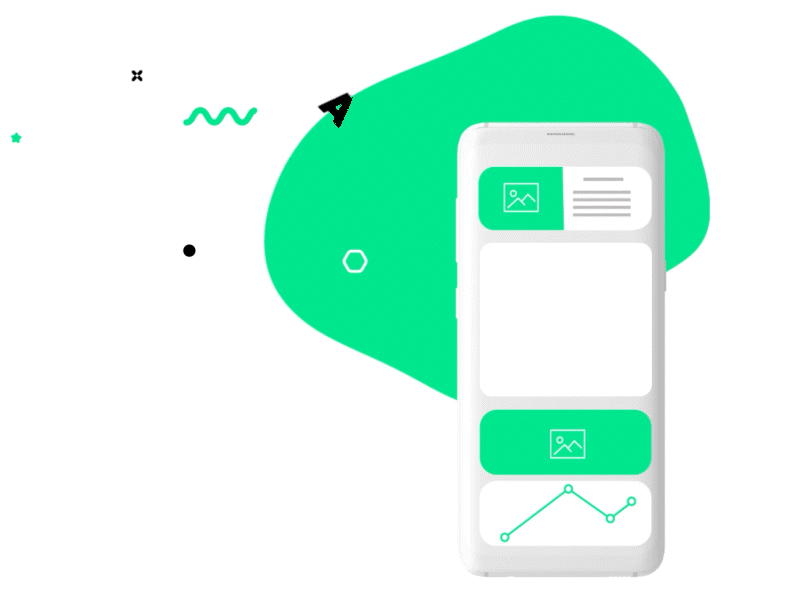 Phone clay mockup animation animation app illu illustration ui ux vector