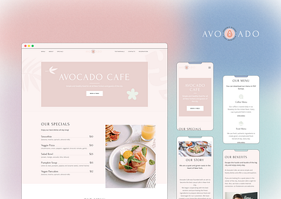 Cafe Website Template design template design templates webdesign weblium website builder website concept website template