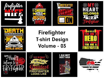 Firefighter T-shirt Design firefighter firefighter t shirt firefightert shirtdesign graphic design t shirt design tshirt tshirt design typography t shirt ui uiux ux