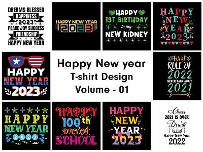 Happy New Year T-shirt Design graphic design happpy new year t shirtdesign happy new year happy new year t shirt t shirt design tshirt ui uiux ux