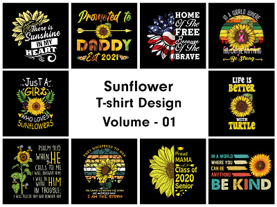 Sunflower T-shirt Design graphic design sunflower sunflower t shirt sunflower t shirt design t shirt t shirt design tshirt tshirt design ui uiux ux