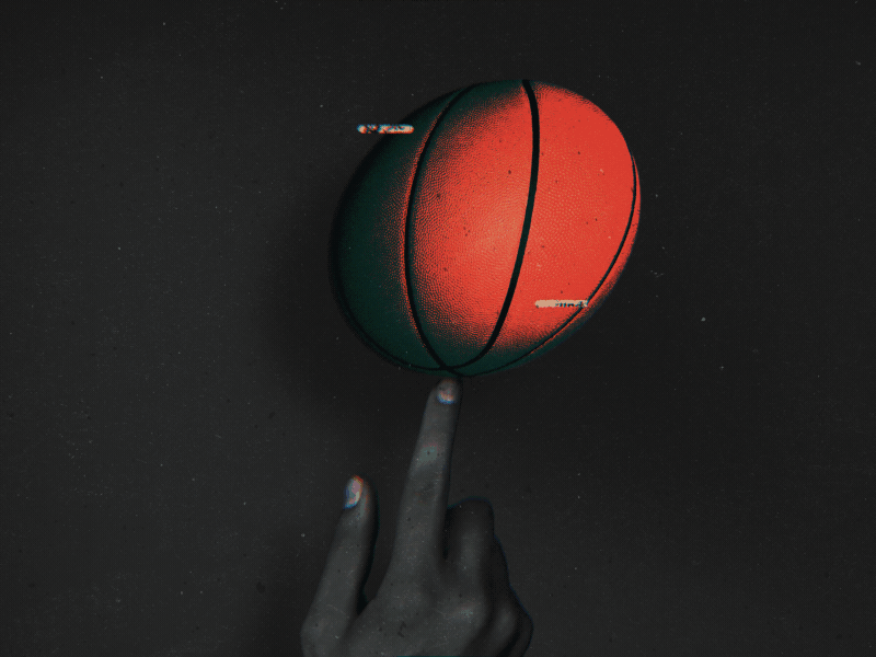 Spinning Ball 🏀 2d after effects animated animation ball basketball collage college finger gif hand loop mograph motion graphics nba nike spalding spin spinning wilson