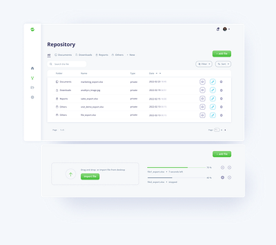 Dashboard - repository admin admin panel dashboard panel repository table uiux