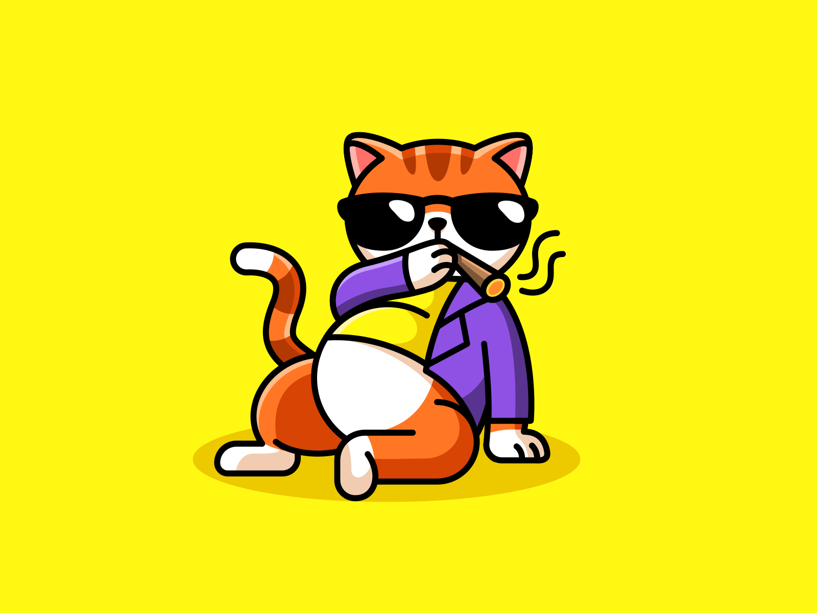 Swag Cat by Alfrey Davilla vaneltia on Dribbble
