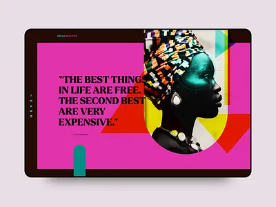 Hello Beauties - Slider colored design illustration landing page ui ux web web design