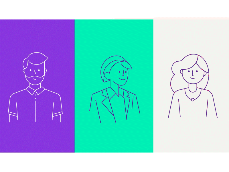 Happy users animation animation branding design illustration ui ux vector