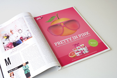 YesTo Grapefruit Print Ad branding design digital collage digital photography graphic design illustration logo mixed media ui vector