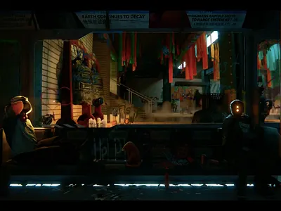 Cyberpunk Train - Contest Entry 3d art blender blender3d design illustration sci fi