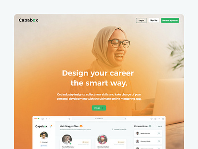 Capabox - landing page landing landingpage mentee mentor mentoring website