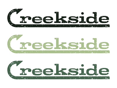 Creekside Horizontal Logo branding community creek design graphic design home builder illustration logo neighborhood ui vector