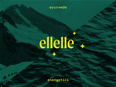 ellelle branding identity logo sparkle yellow