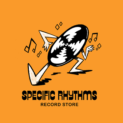 Specific Rhythms branding design graphic design illustration lettering logo records rhythm texture typography vinyl